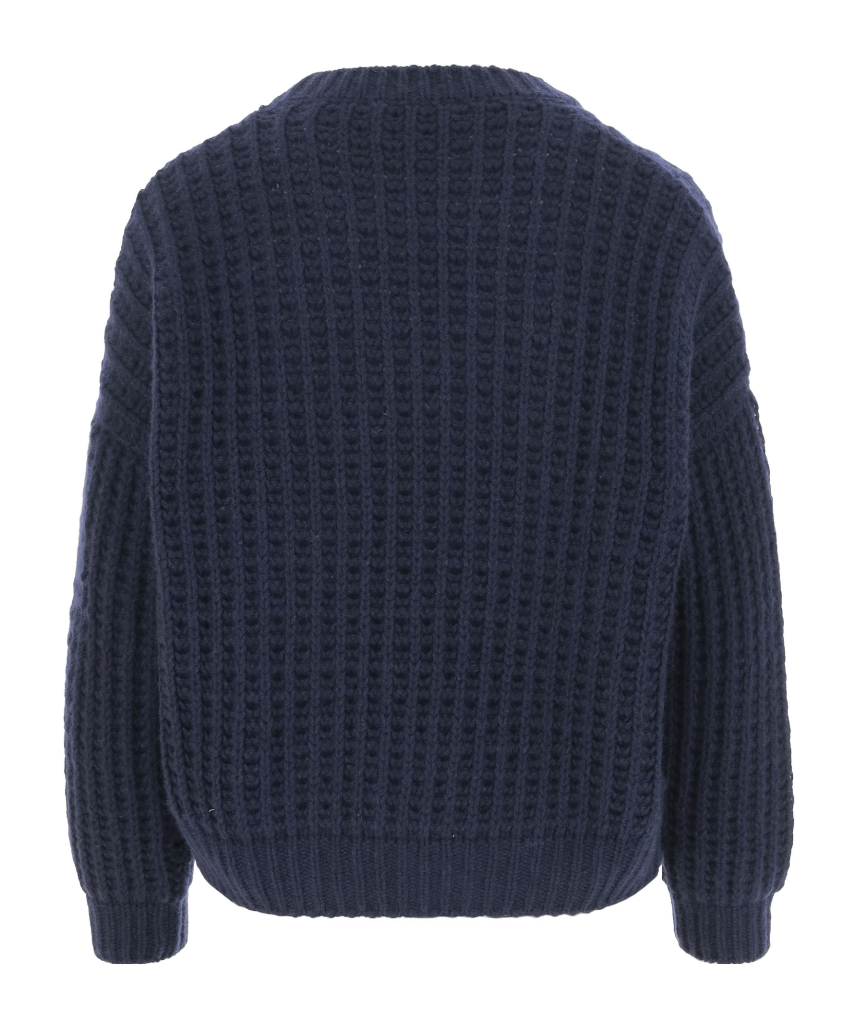 Bruno Manetti Chunky Knit Sweater In Black