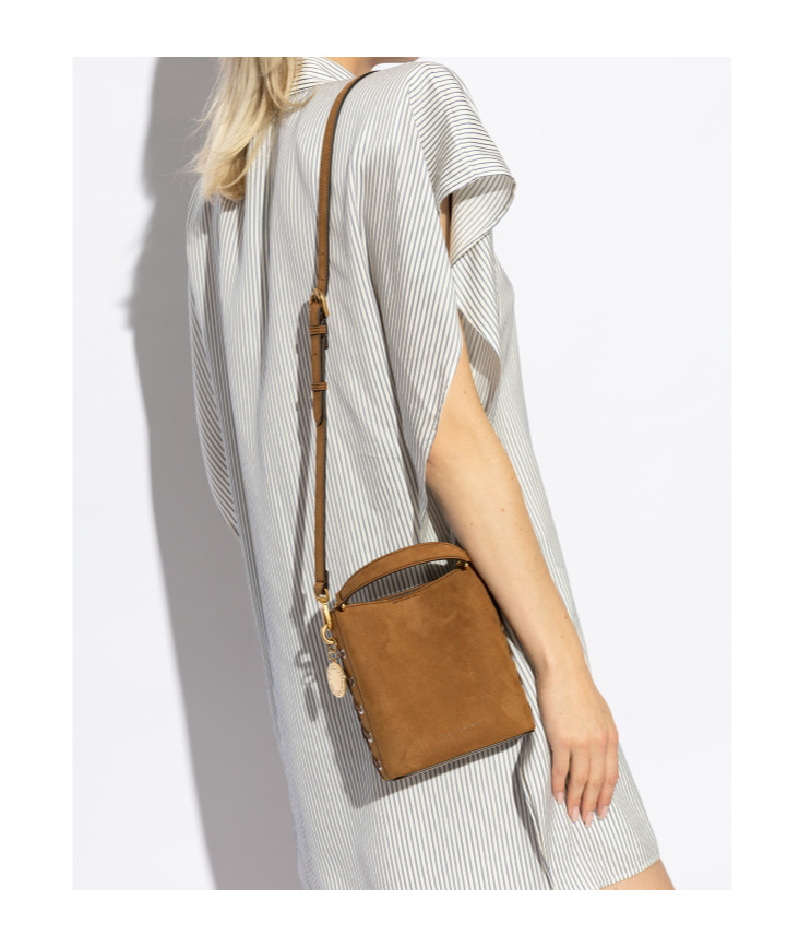 Stella Mccartney Top Handle Shoulder Bag In Brown