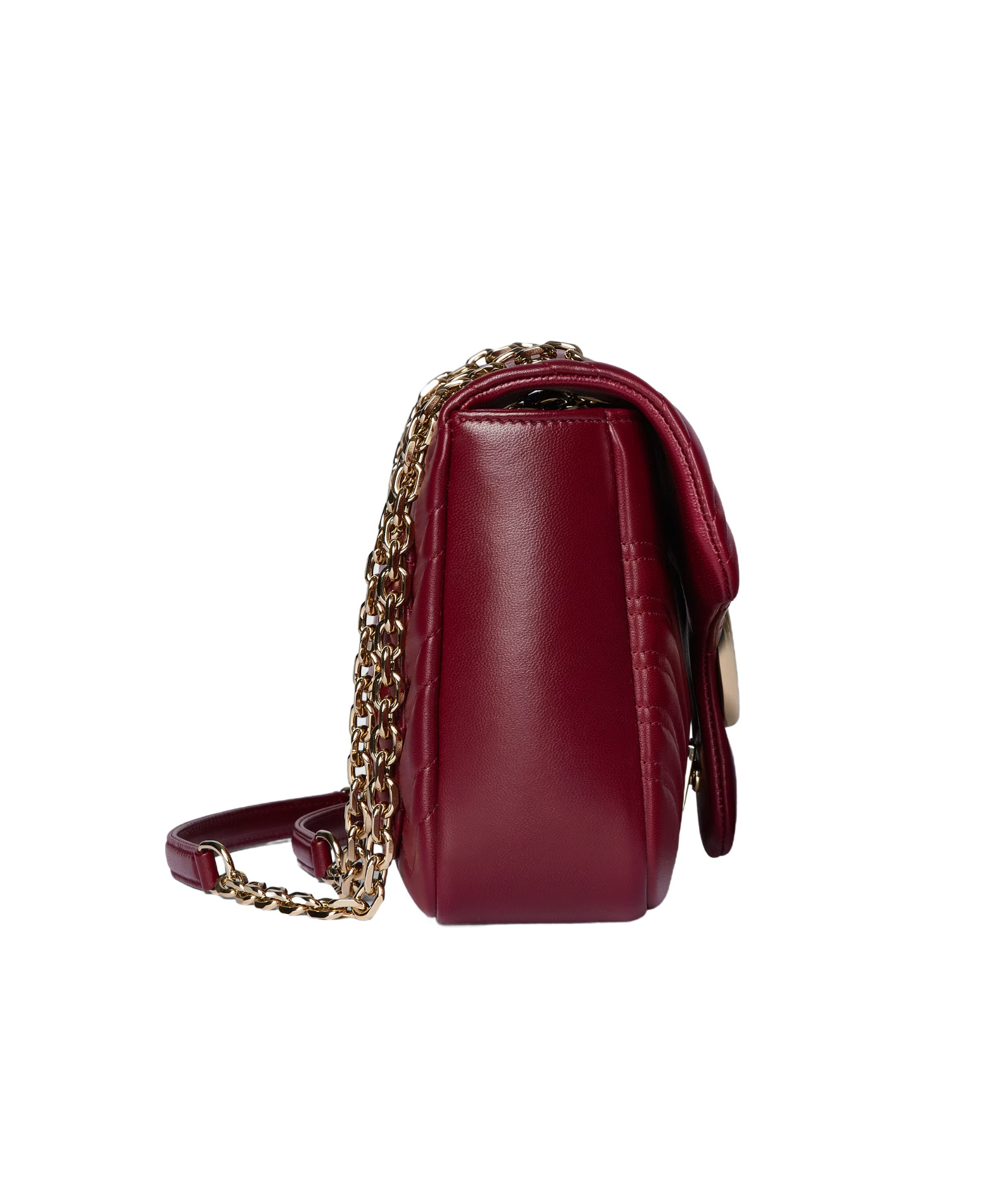 Gucci Gg Marmont Large Shoulder Bag In Red