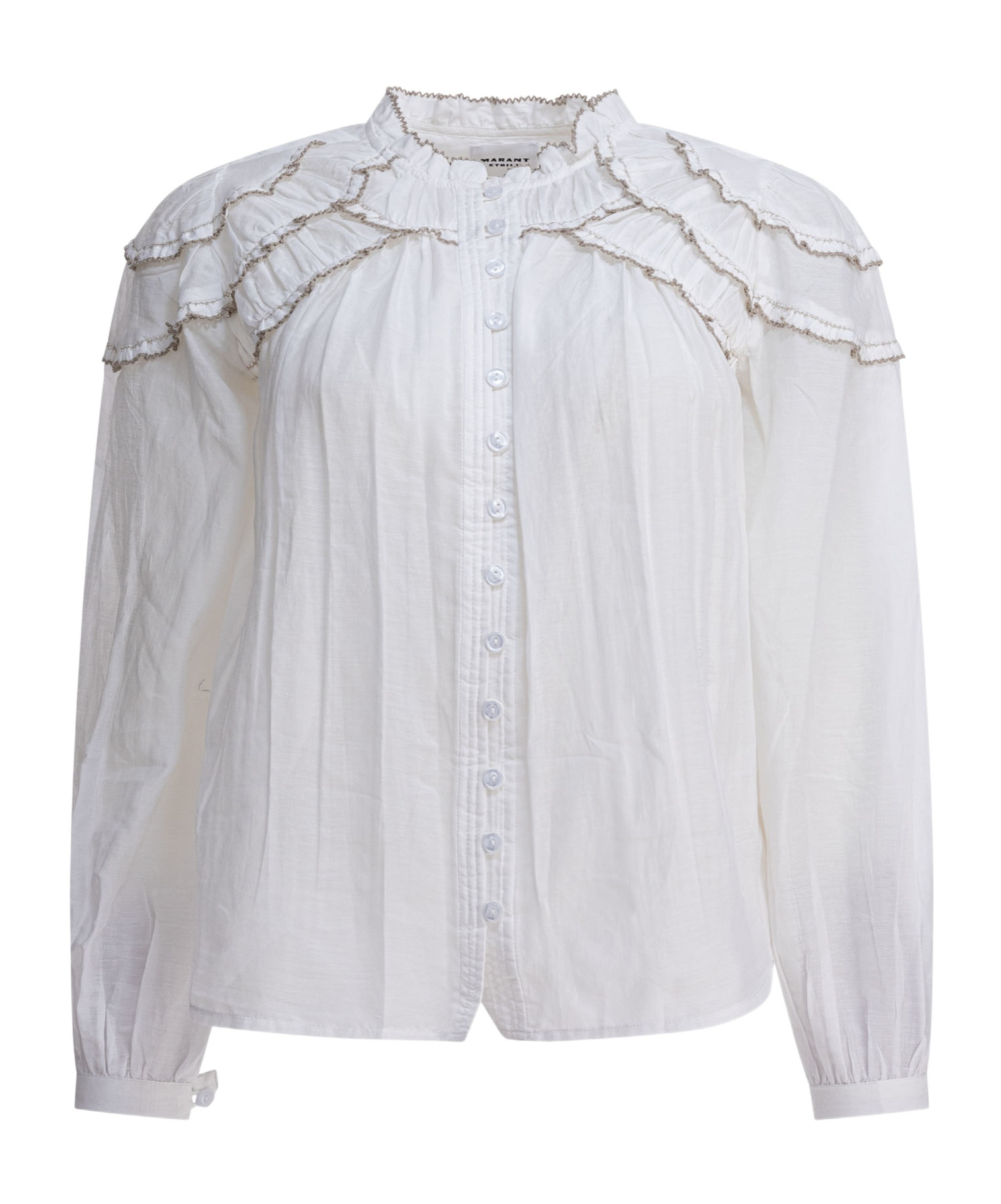Isabel Marant Étoile Pleated Shirt In White