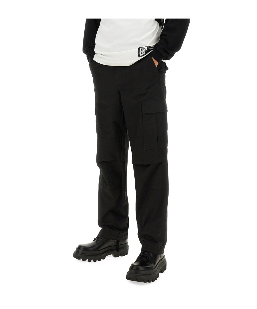Dolce & Gabbana Cargo Pants Size 50 For Men In Black
