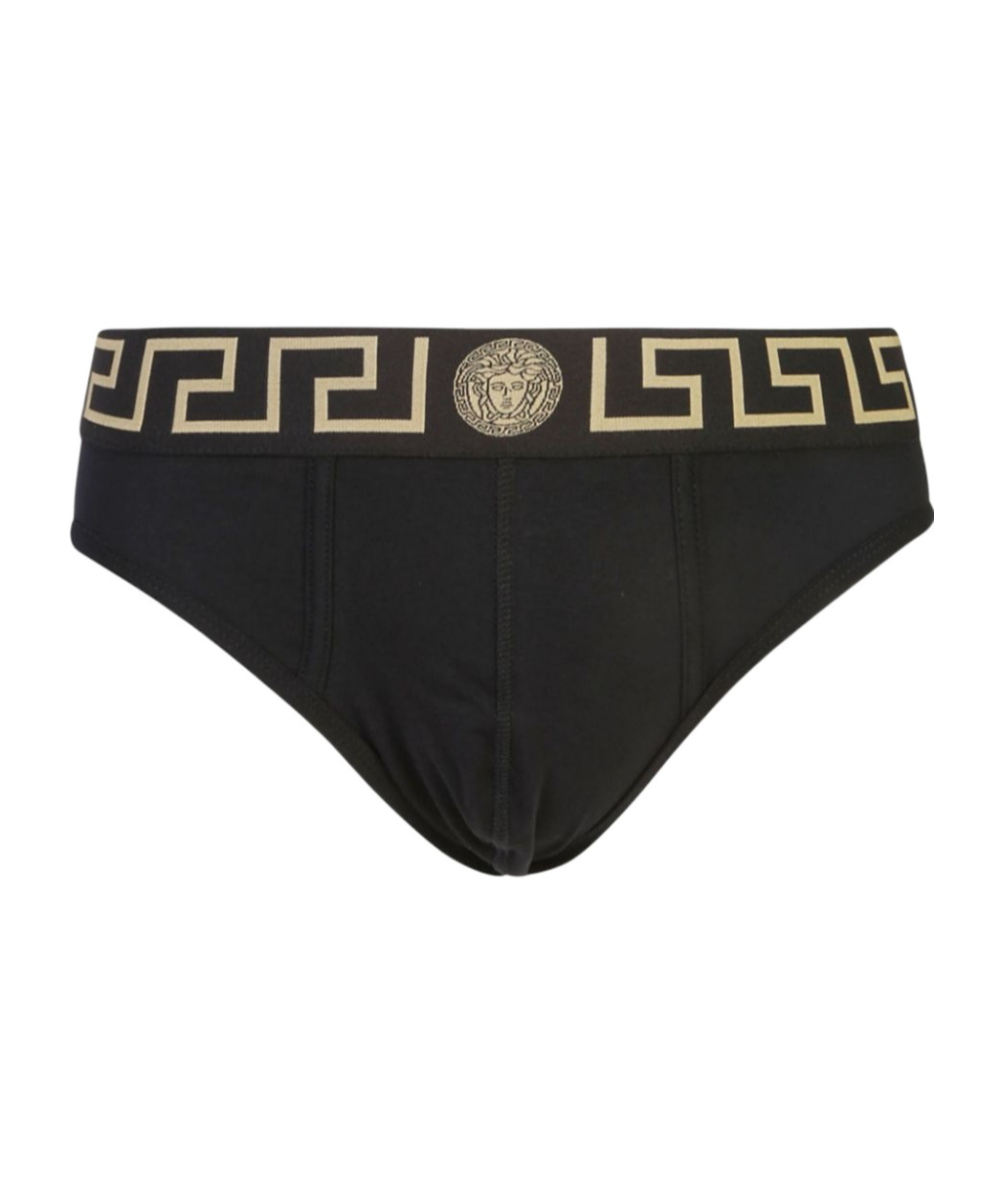 Versace Greca Medusa Head Three-piece Briefs Set In Black