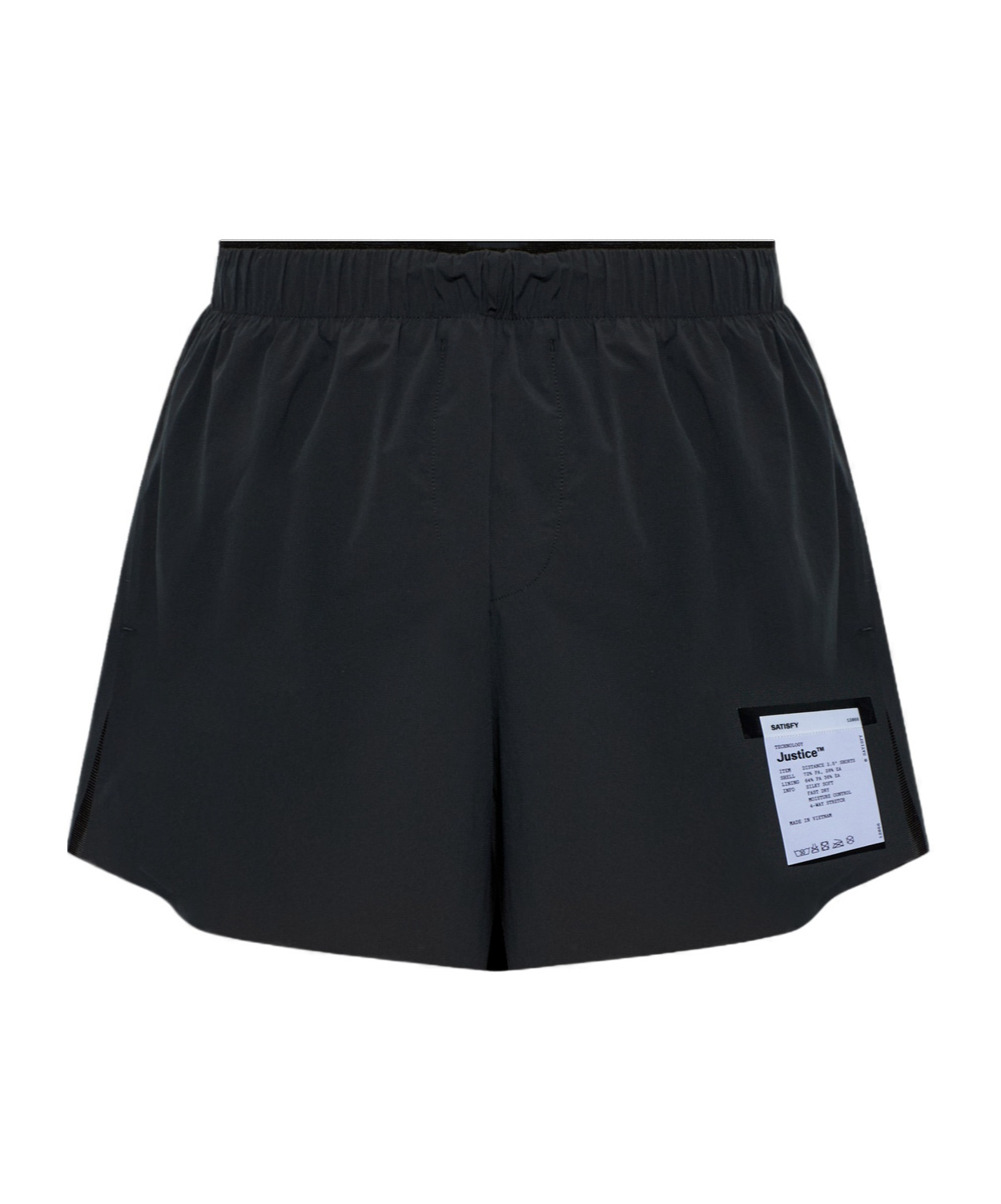 Satisfy Elastic Waistband Shorts In Black