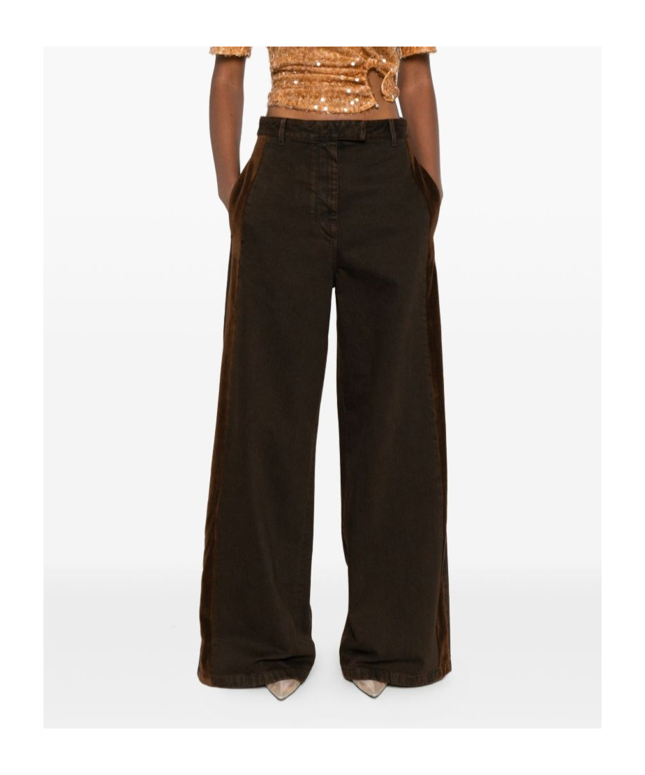 Dries Van Noten Women Penn Cotton Trousers In Brown