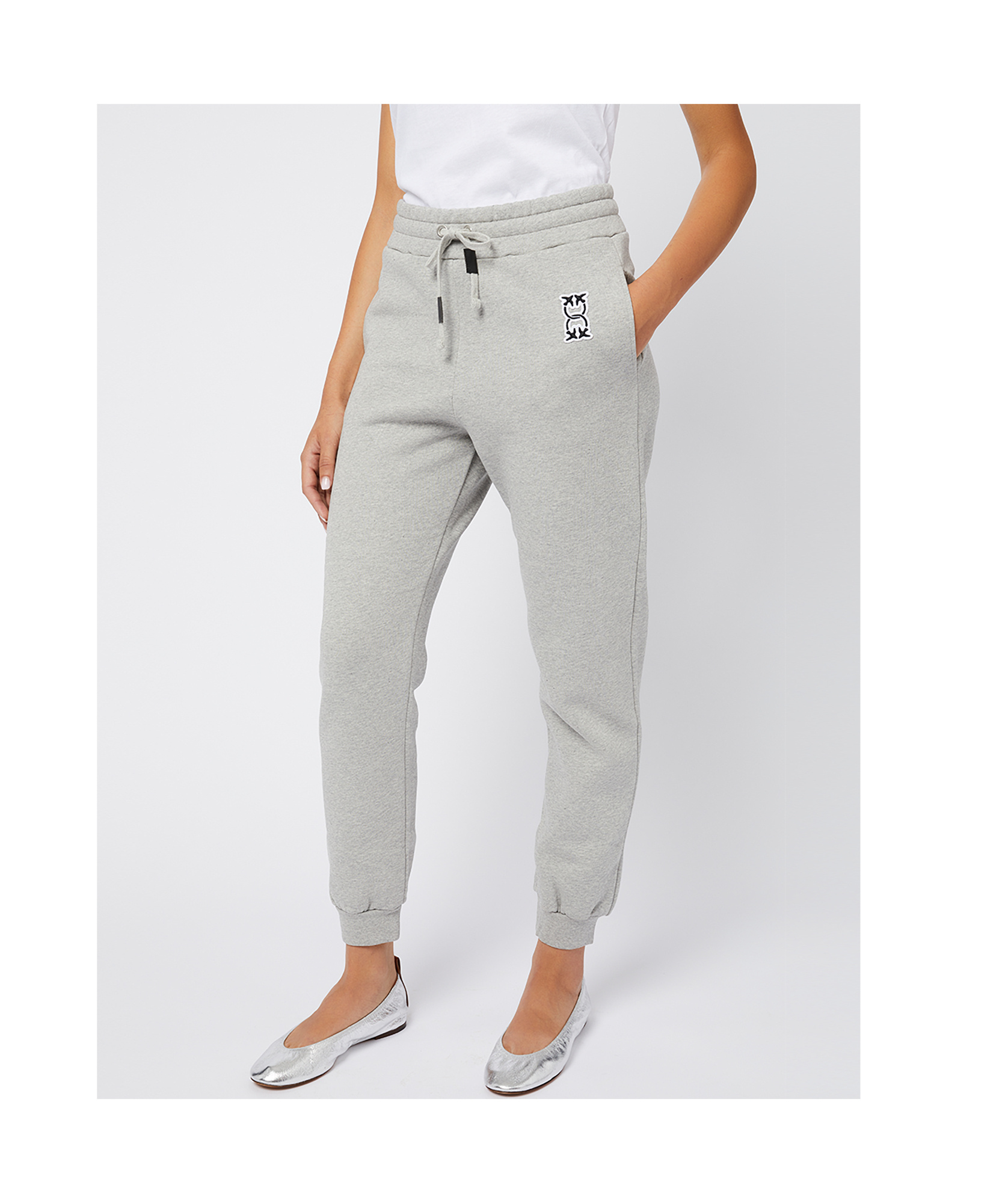 Pinko Carico Track Pants In Gray