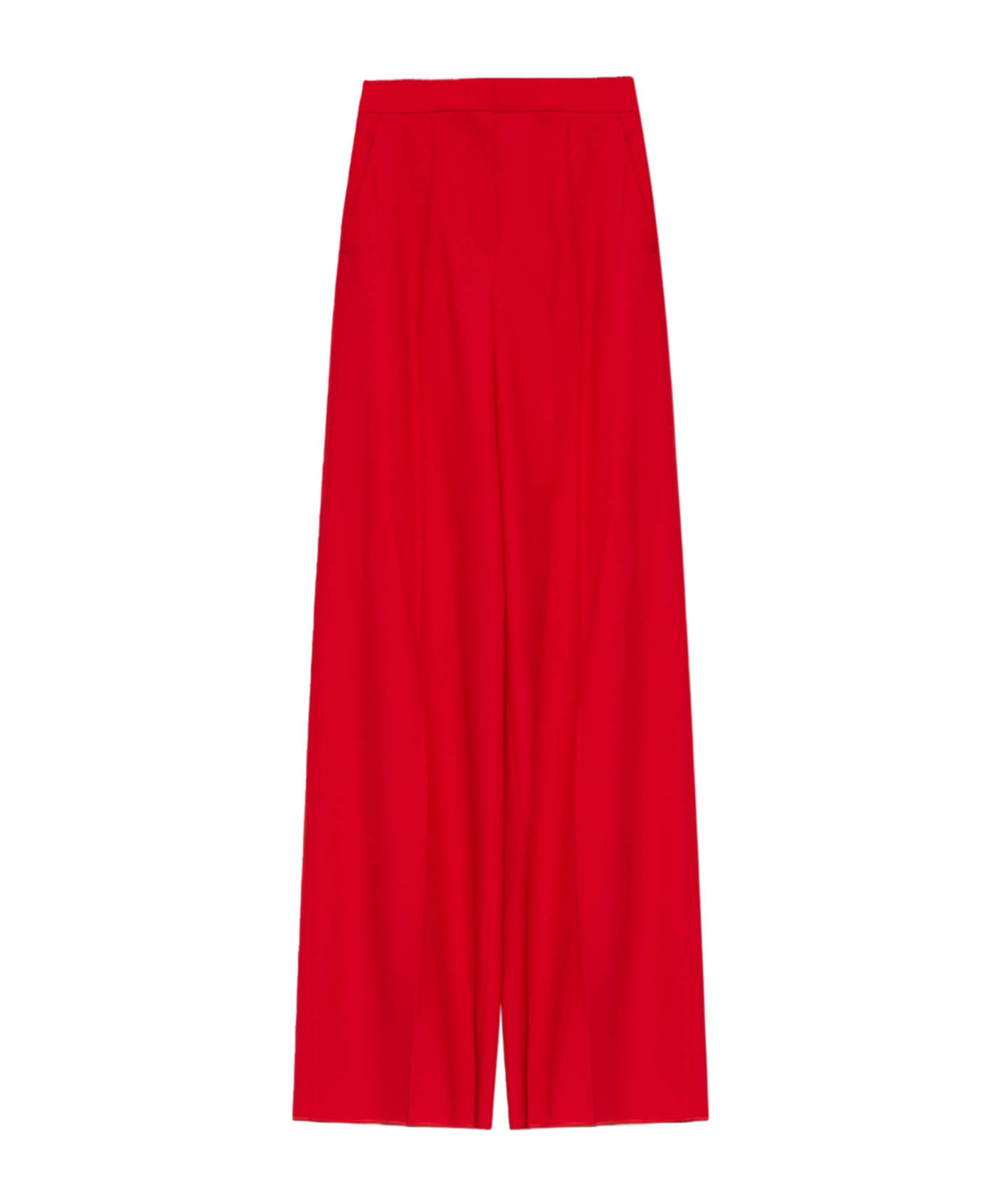 Max Mara Senna High-waisted Trousers In Red