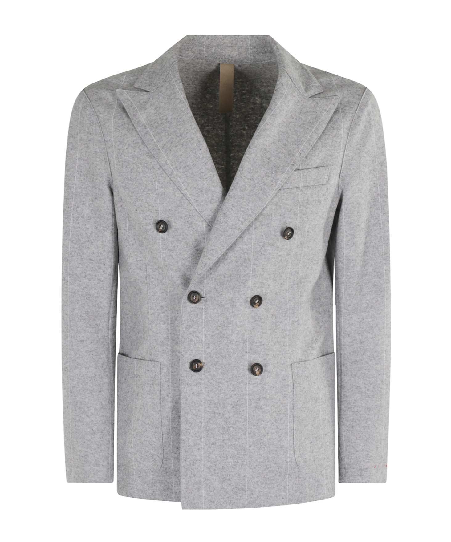 Eleventy Double-breasted Suit Jacket In Gray