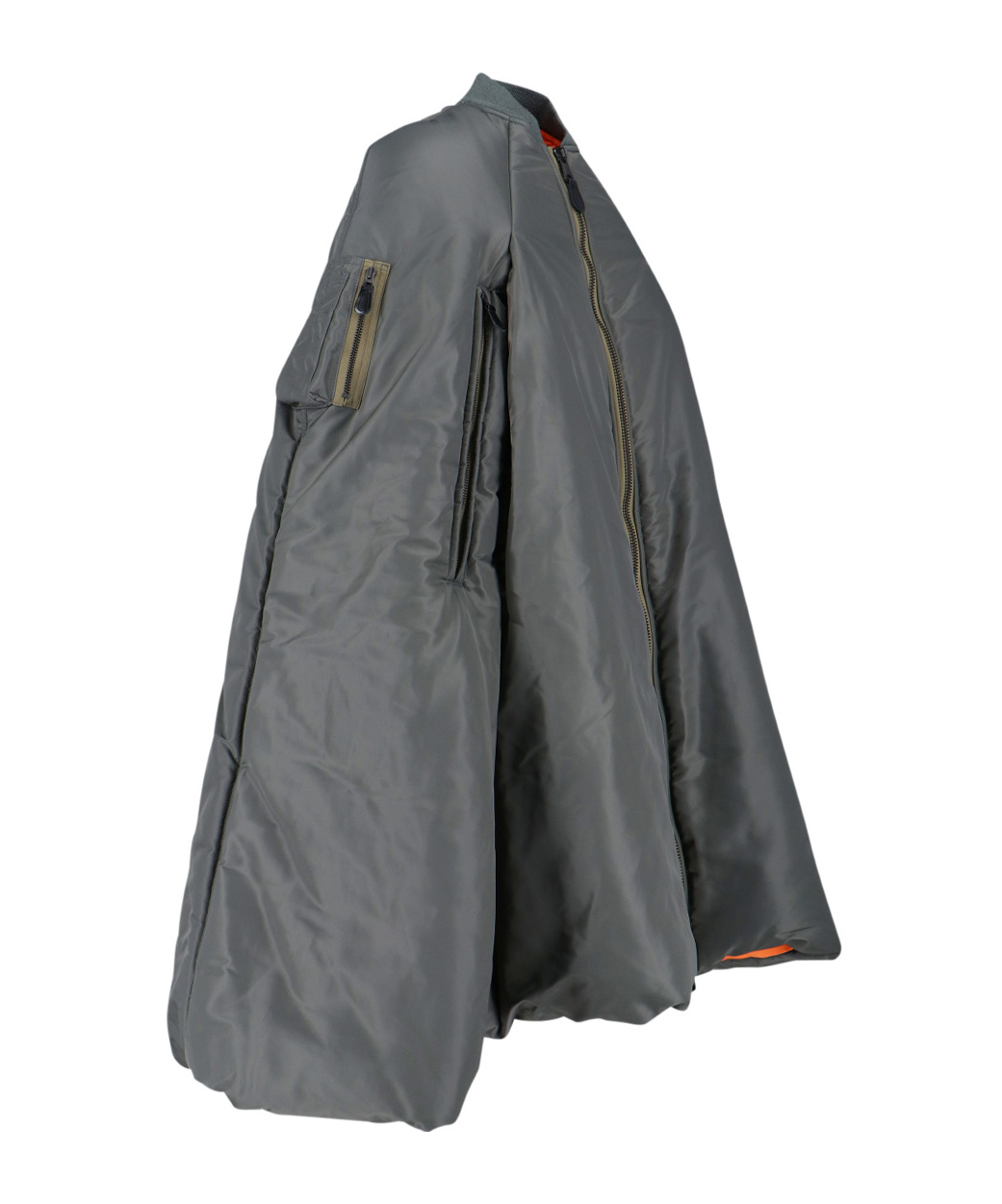 Junya Watanabe Zippered Long-sleeved Cotton Jacket In Gray