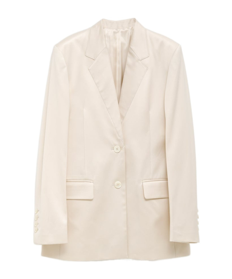 Totême Single-breasted Blazer In White