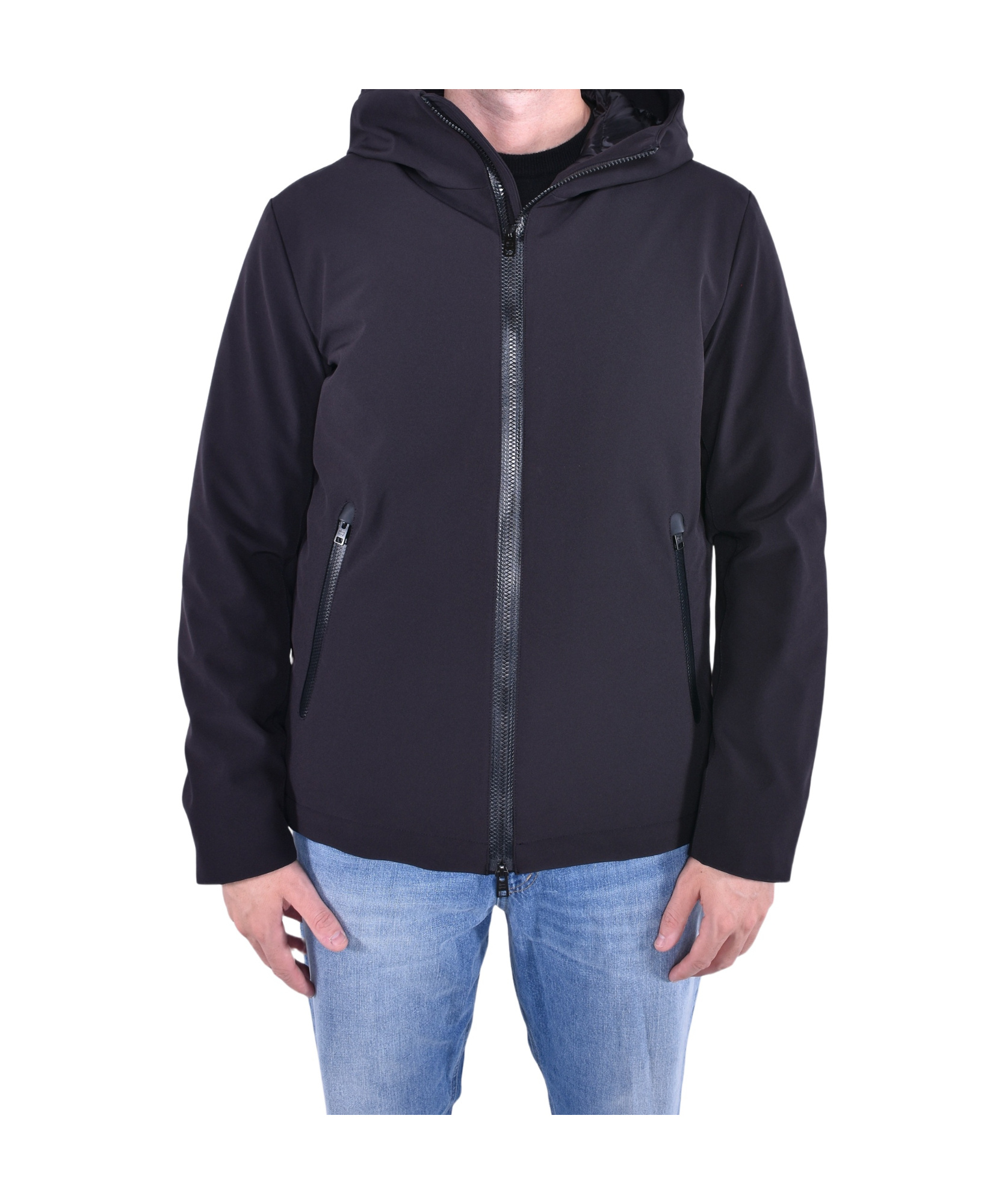 Woolrich Soft Shell Pacific Jacket In Blue