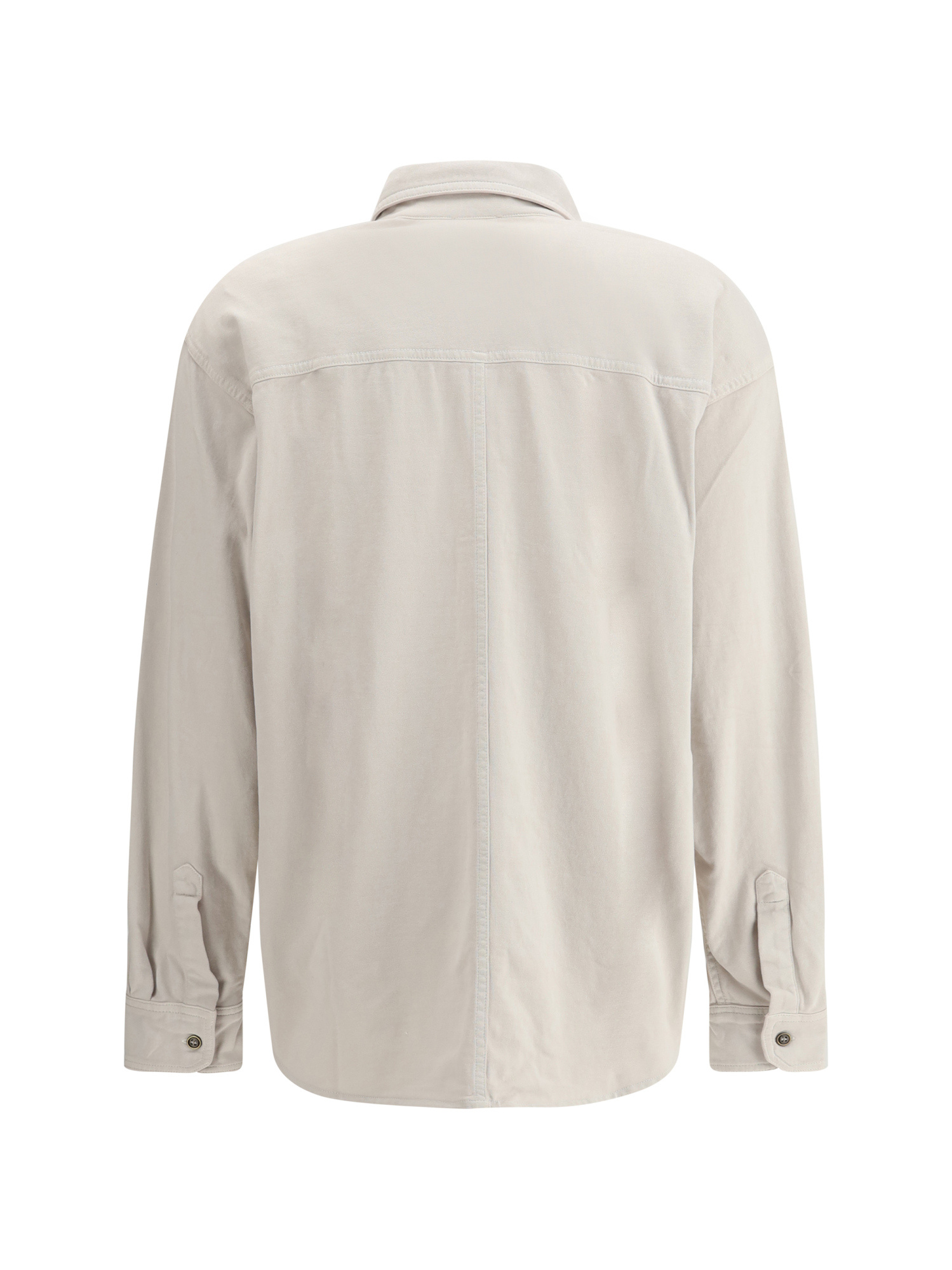Isabel Marant Étoile Relaxed Fit Jersey Shirt With Dropped Shoulder In White