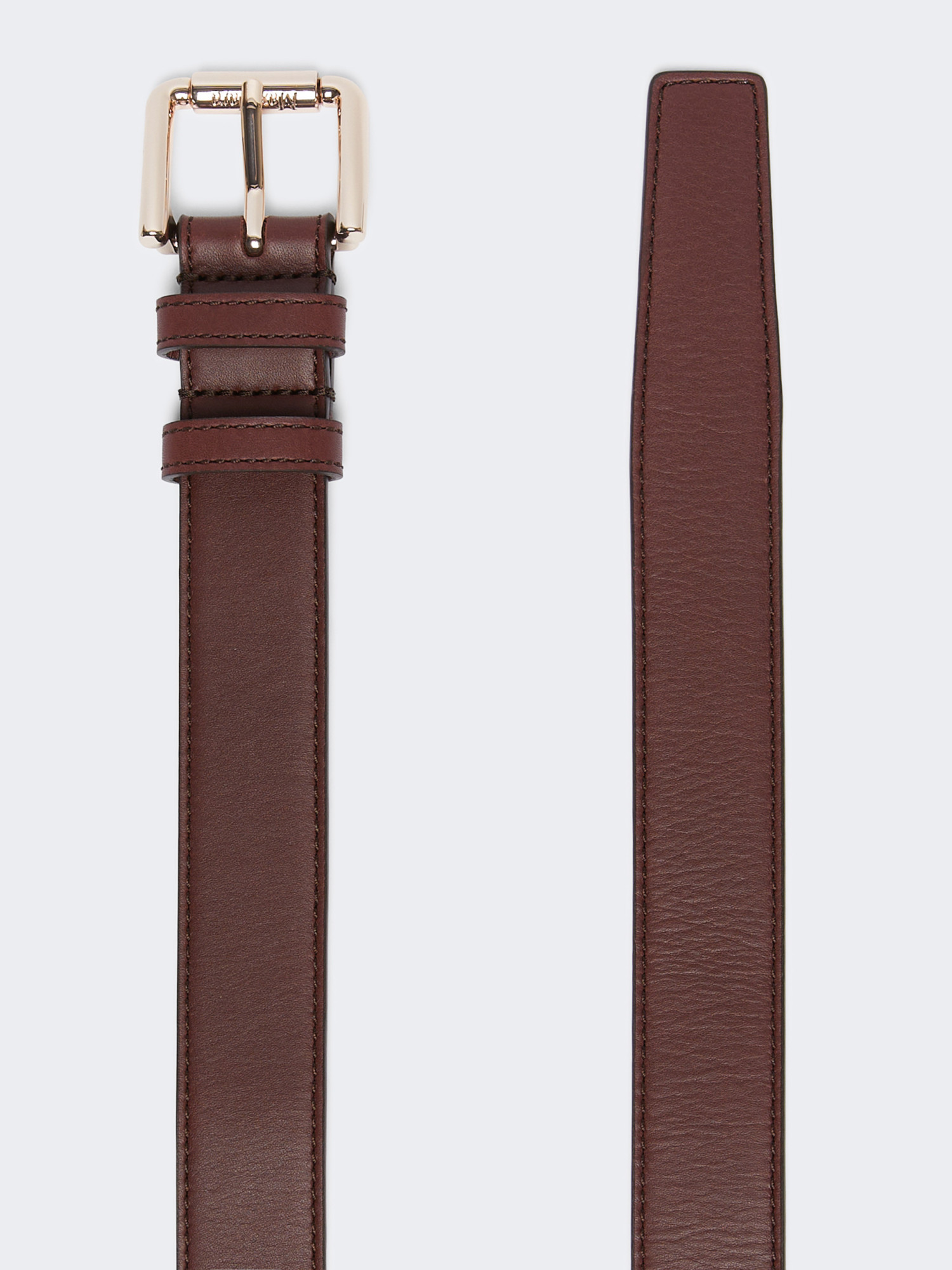 Max Mara Leather Belt In Red