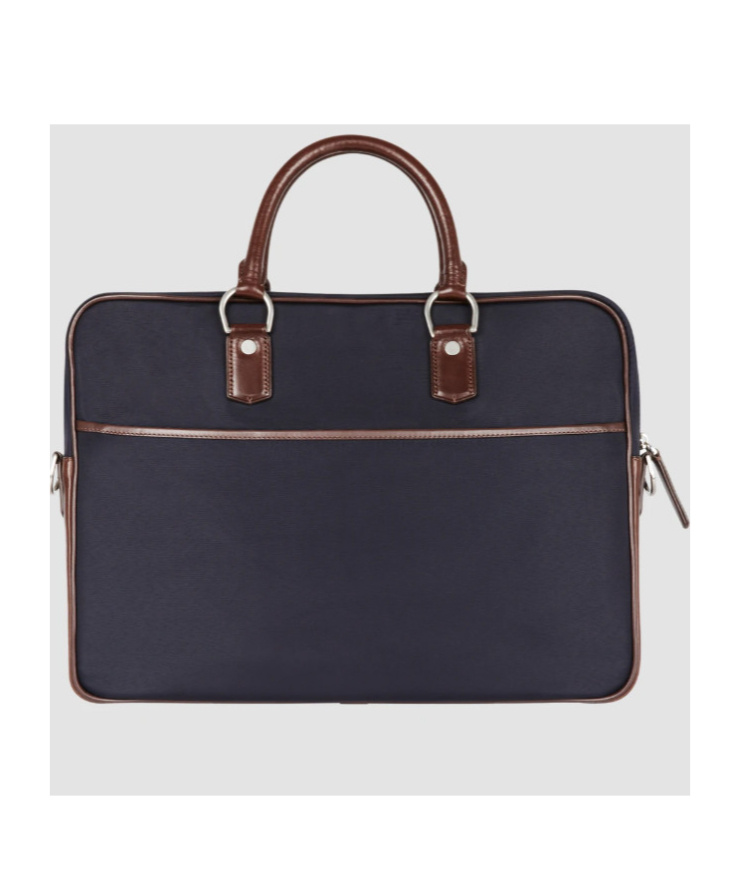 Dunhill Logo Briefcase In Black