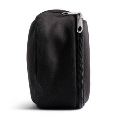 Balenciaga Logo-embroidered Velvet Clutch Bag In Black