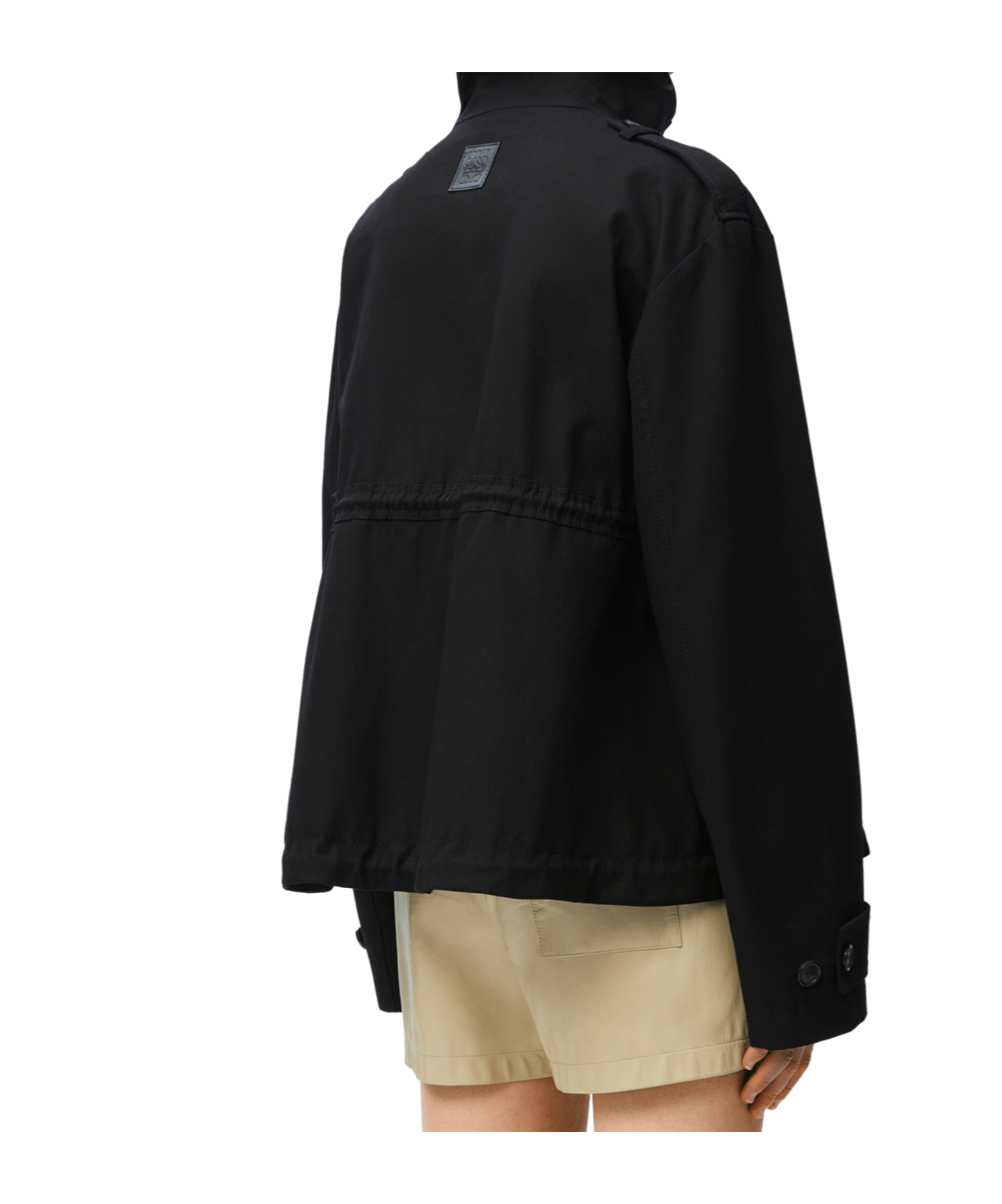 Loewe Cottton Parka In Black