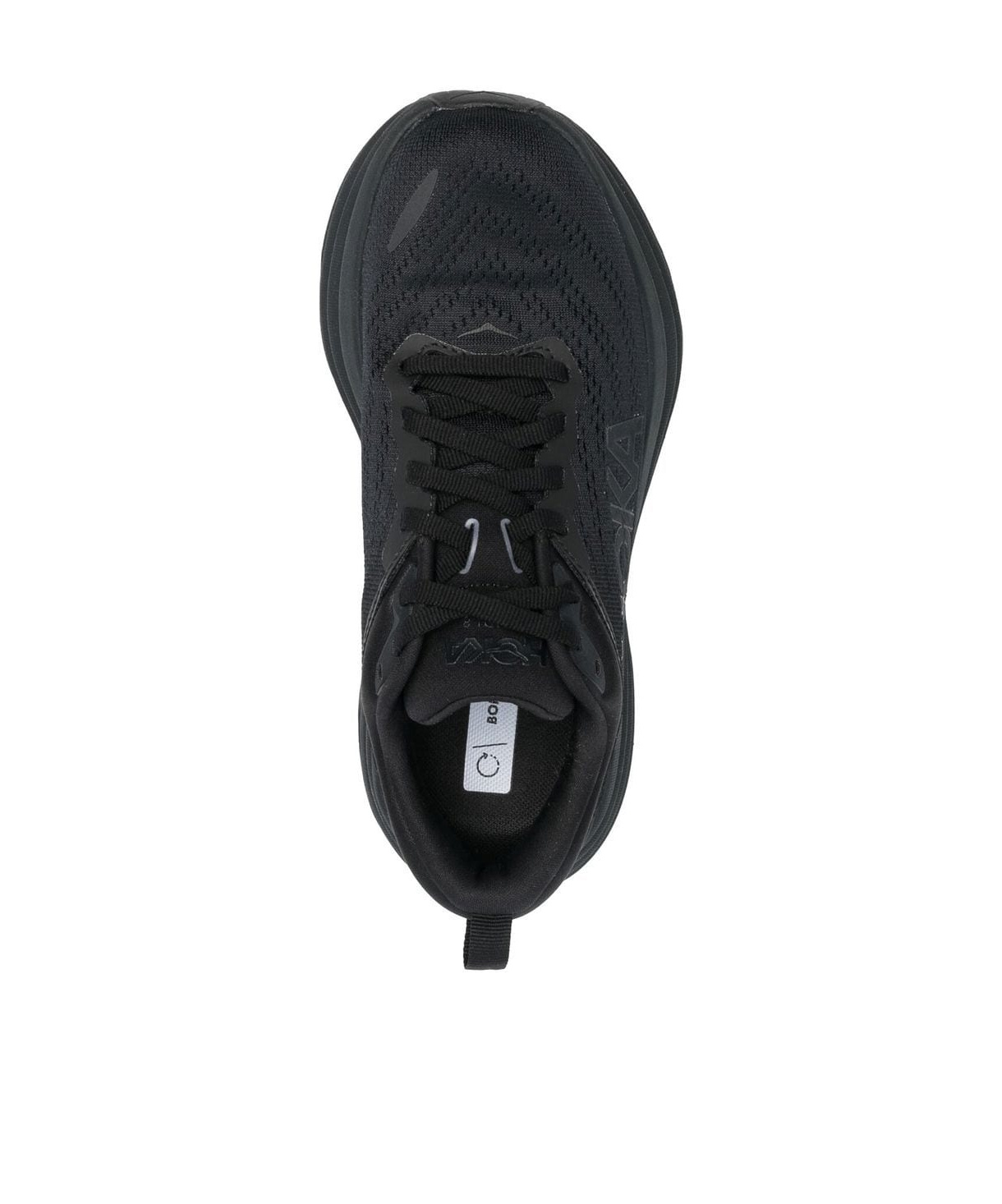 Hoka Bondi 8 Rubber-trimmed Mesh Sneakers In Black