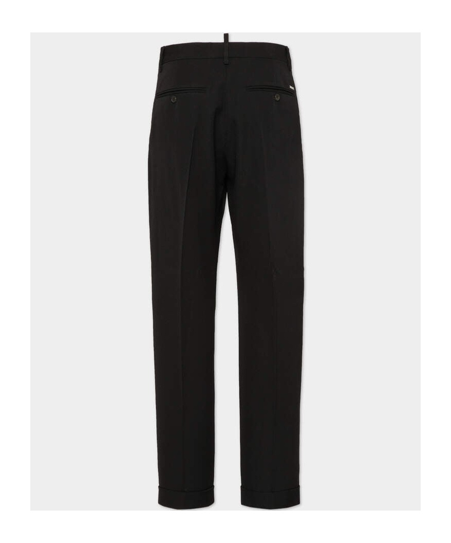Dsquared2 Straight-leg Tailored Trousers In Black