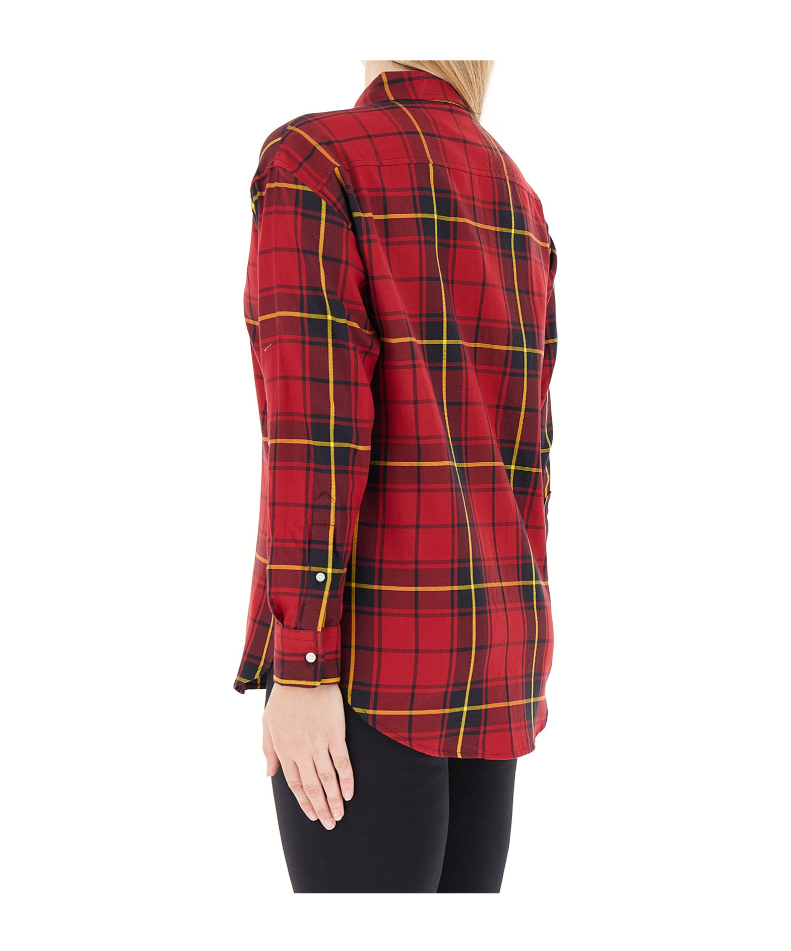 Ralph Lauren Checked Cotton Twill Shirt In Red