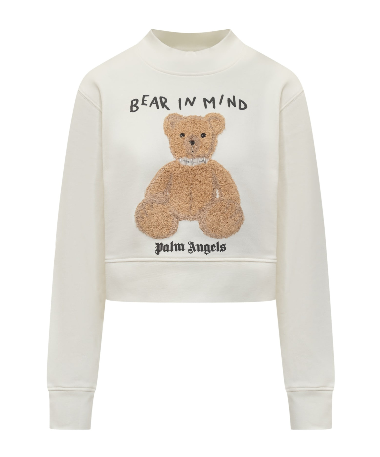 Shop Palm Angels Bear In Mind Sweatshirt In White