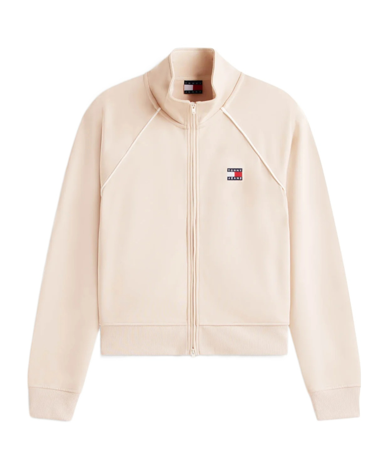 Tommy Hilfiger Logo Zip-up Sweatshirt In Neutral