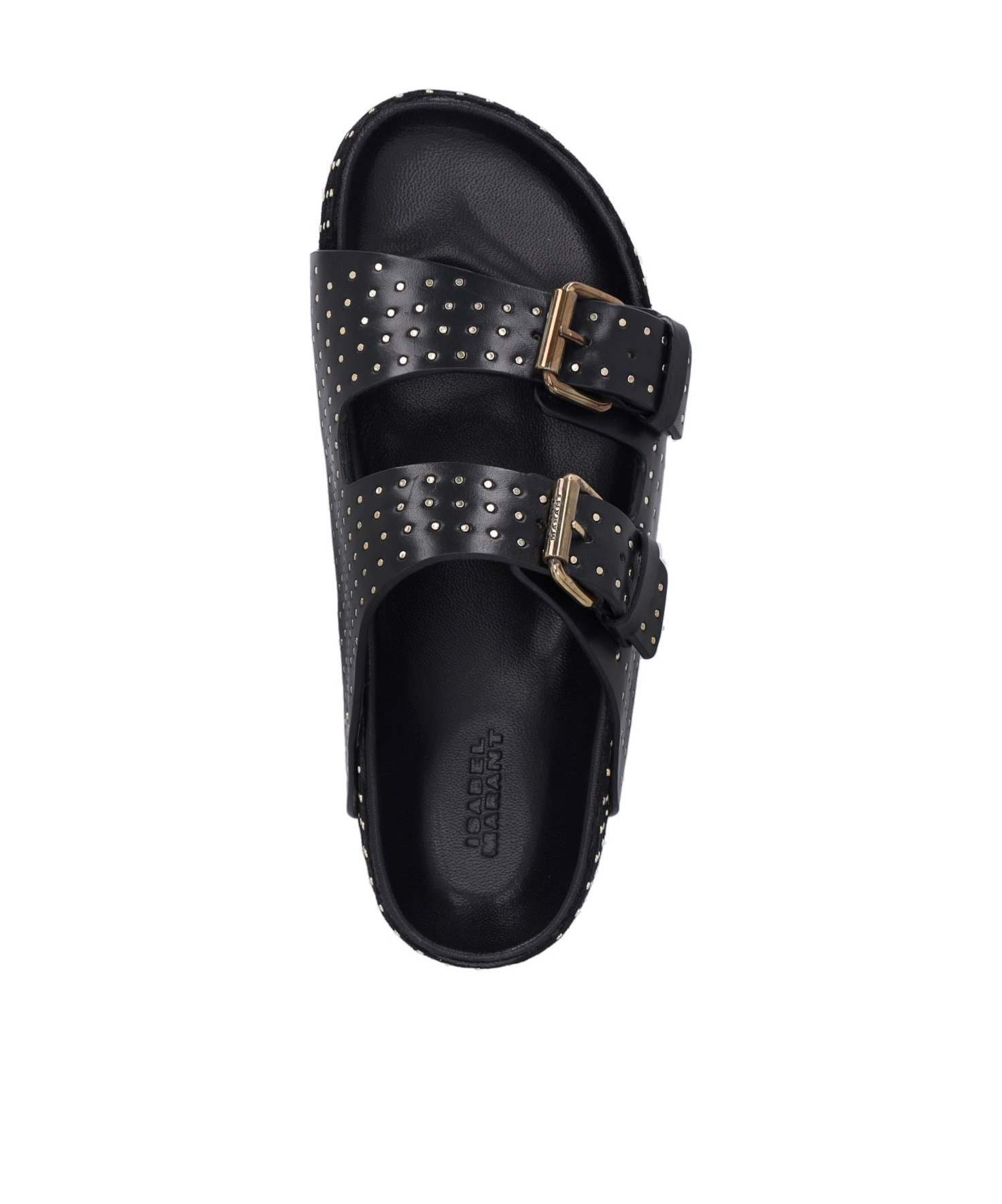 Isabel Marant Black Lennyo Buckle Sandals In Black