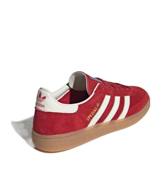 Adidas Originals Red Calf Leather Bos Taurus Low Top Sneakers In Red
