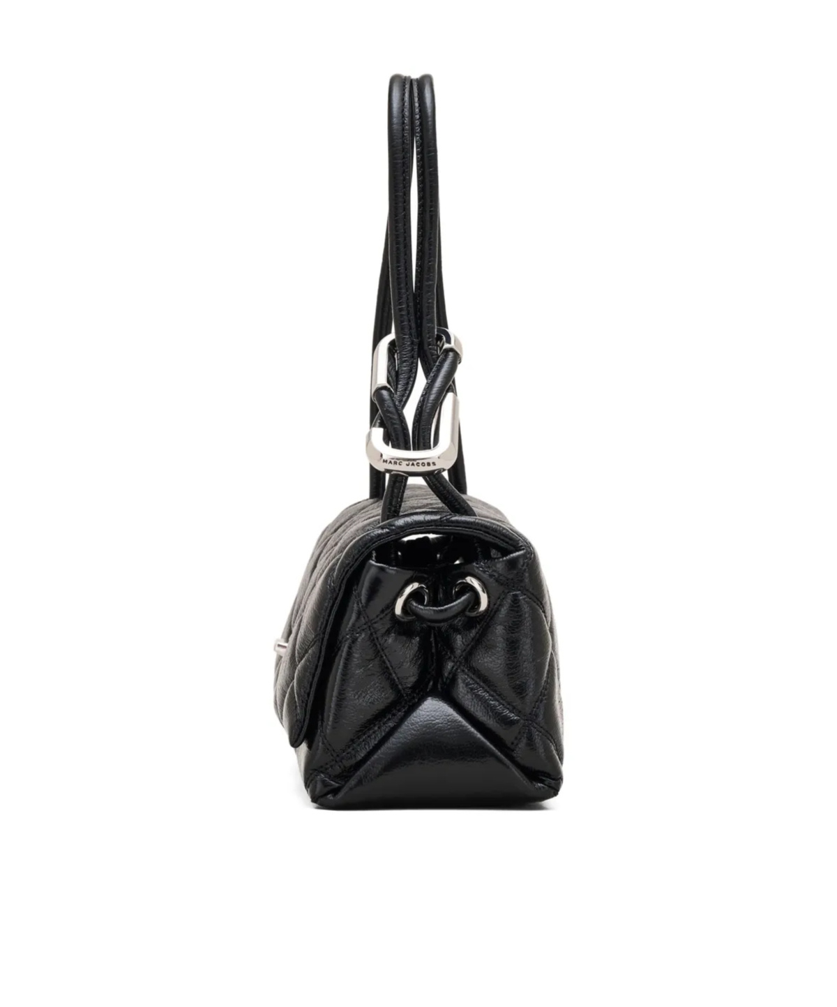 Marc Jacobs The Dual Chain Mini Leather Shoulder Bag In Black