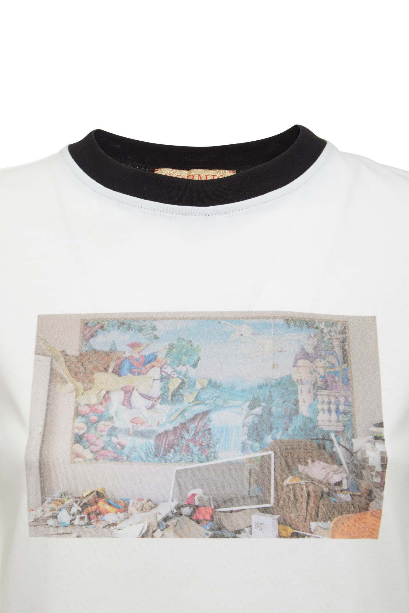 Shop Cormio Photo-print T-shirt In White