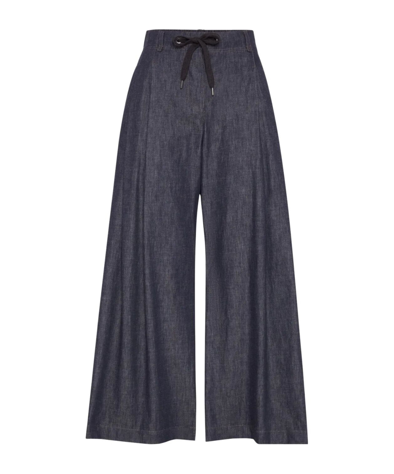 Shop Brunello Cucinelli Wide-leg Jeans In Indigo