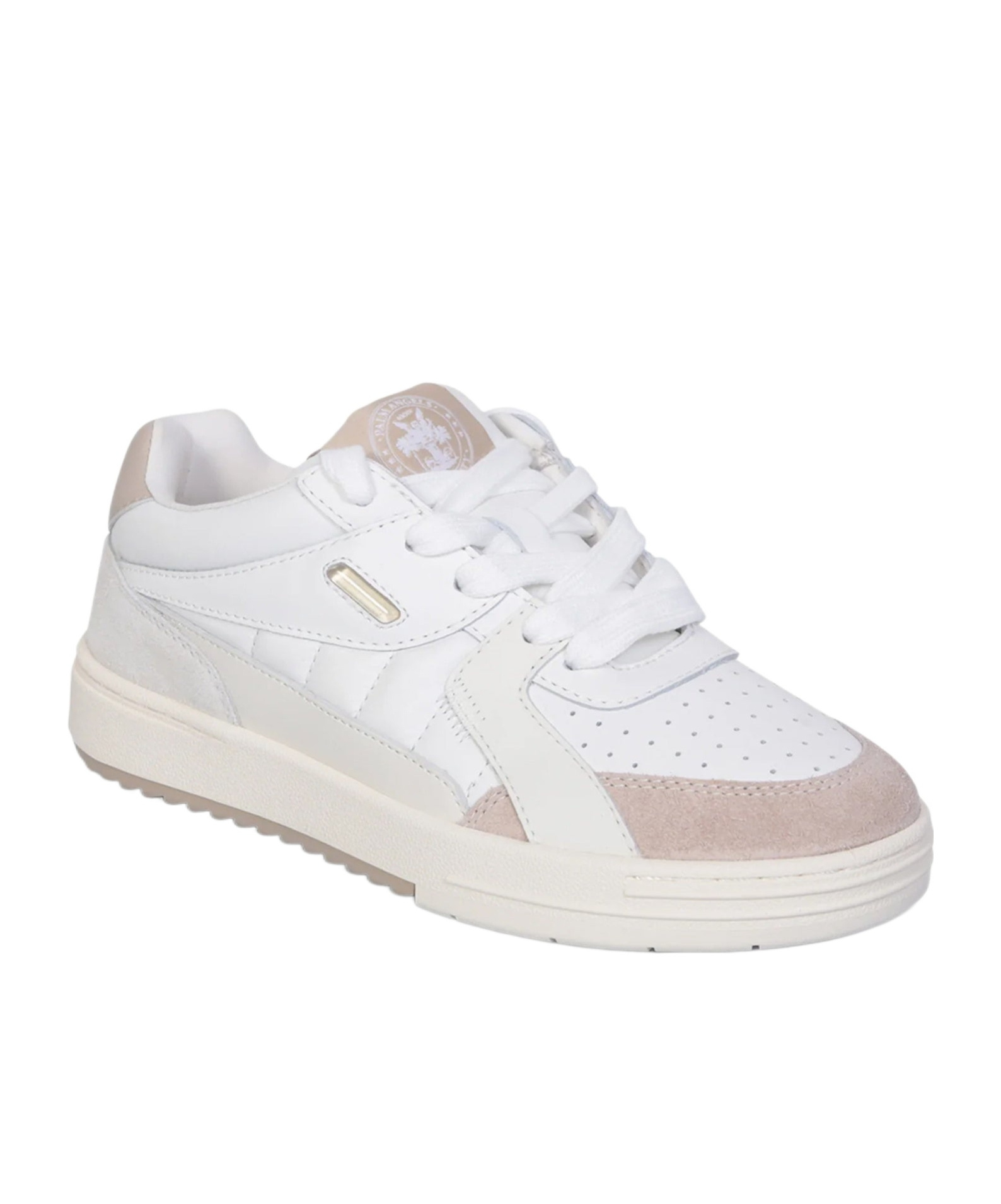 Palm Angels 30mm University Origin Leather Sneakers In White
