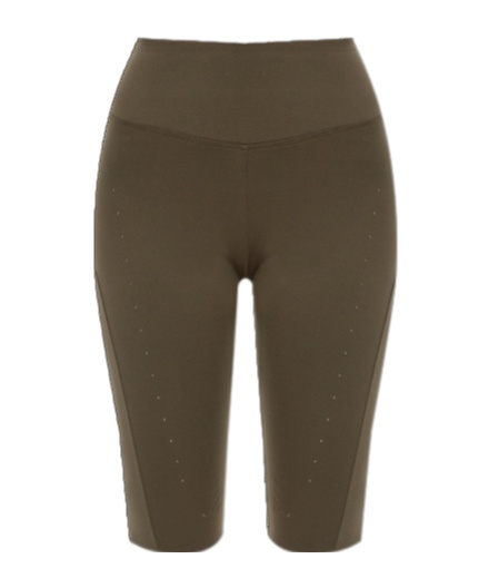 Roa Logo Tight Shorts In Brown