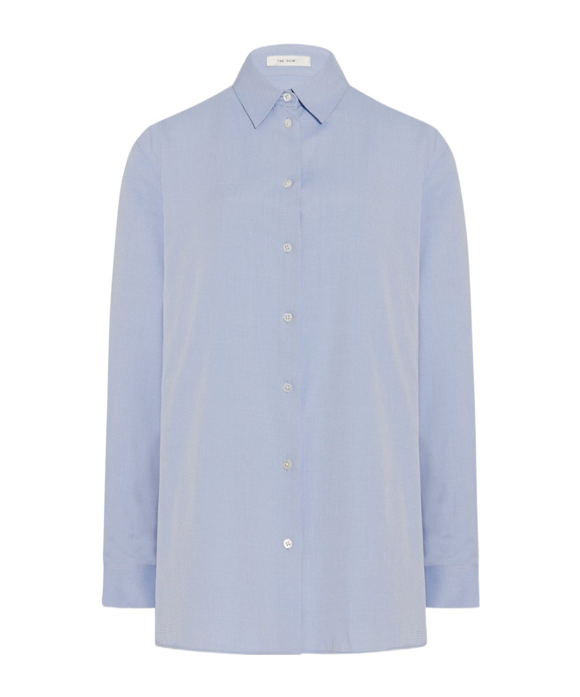 The Row Sisilia Long-sleeved Shirt In Gray