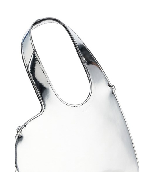 Shop Coperni 'baby Heart' Handbag In Silver