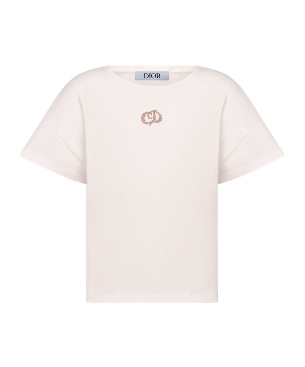 Dior Item O-neck Short-sleeved T-shirt In White