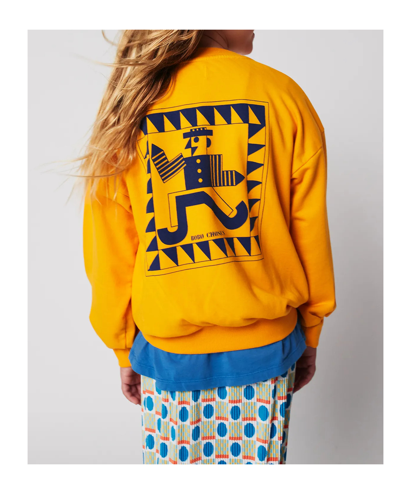 Bobo Choses Crew Neck Sweatshirt In Yellow