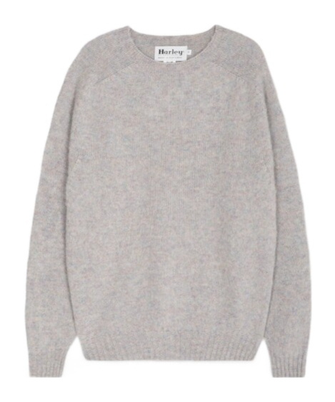 Harley Of Scotland Long-sleeved Sweater In Gray