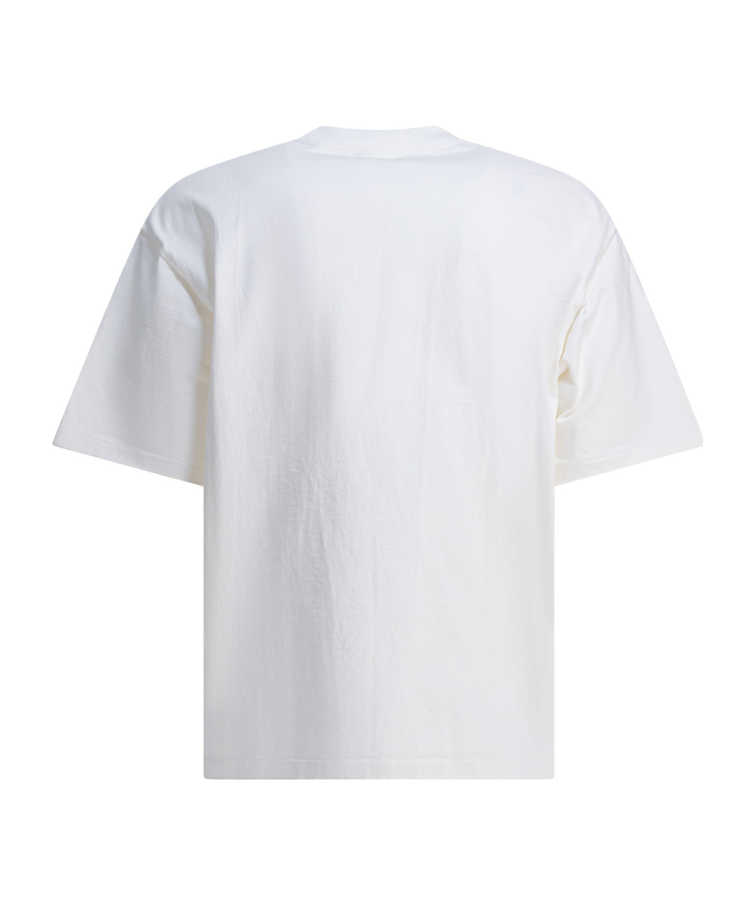 Auralee Crew-neck Cotton T-shirt In White