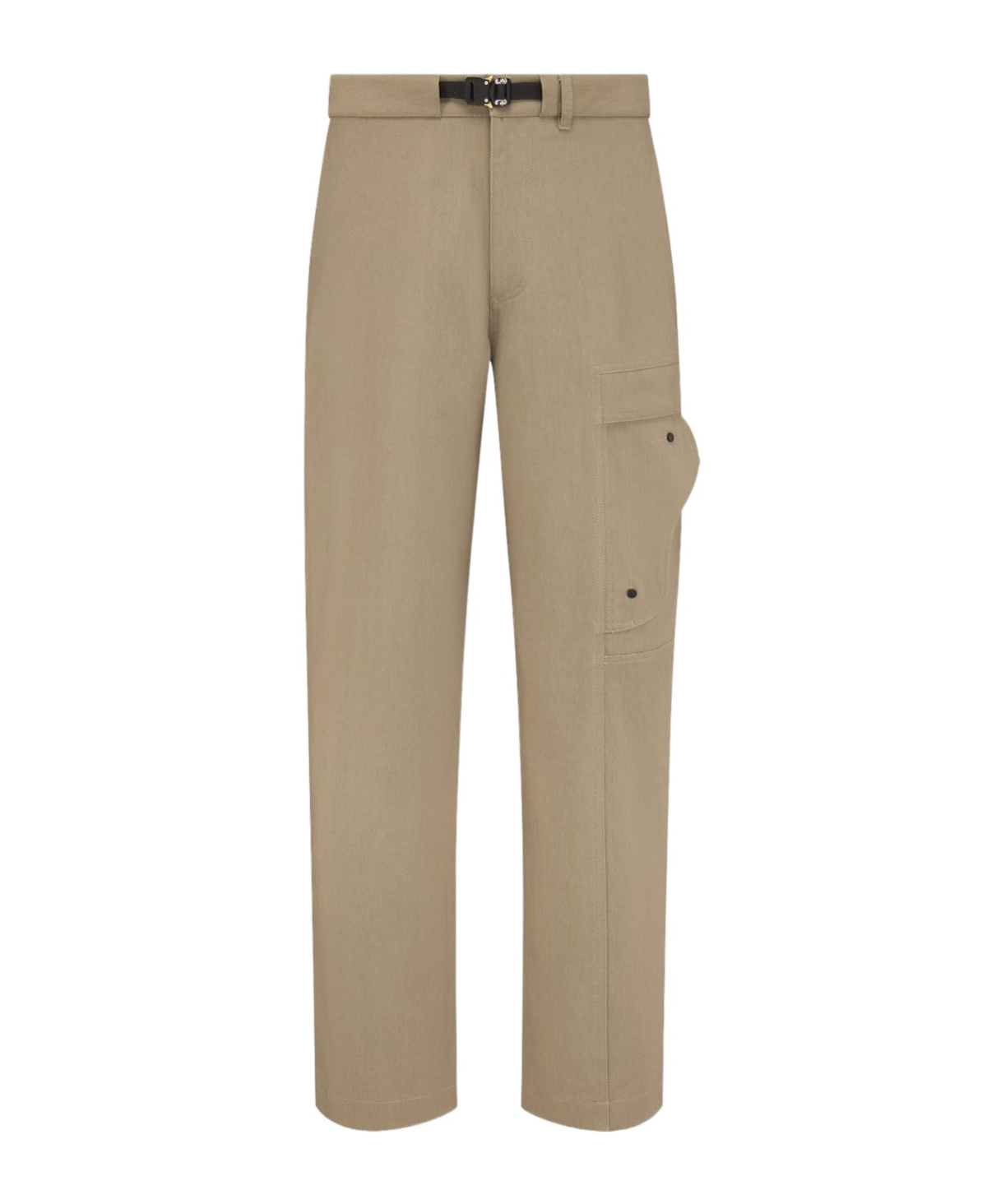 Dior Waistband Loop Casual Pants In Nude