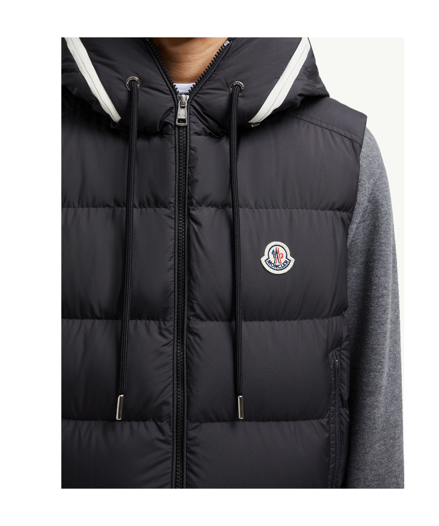 Moncler Cardamine Hooded Down Gilet In Black