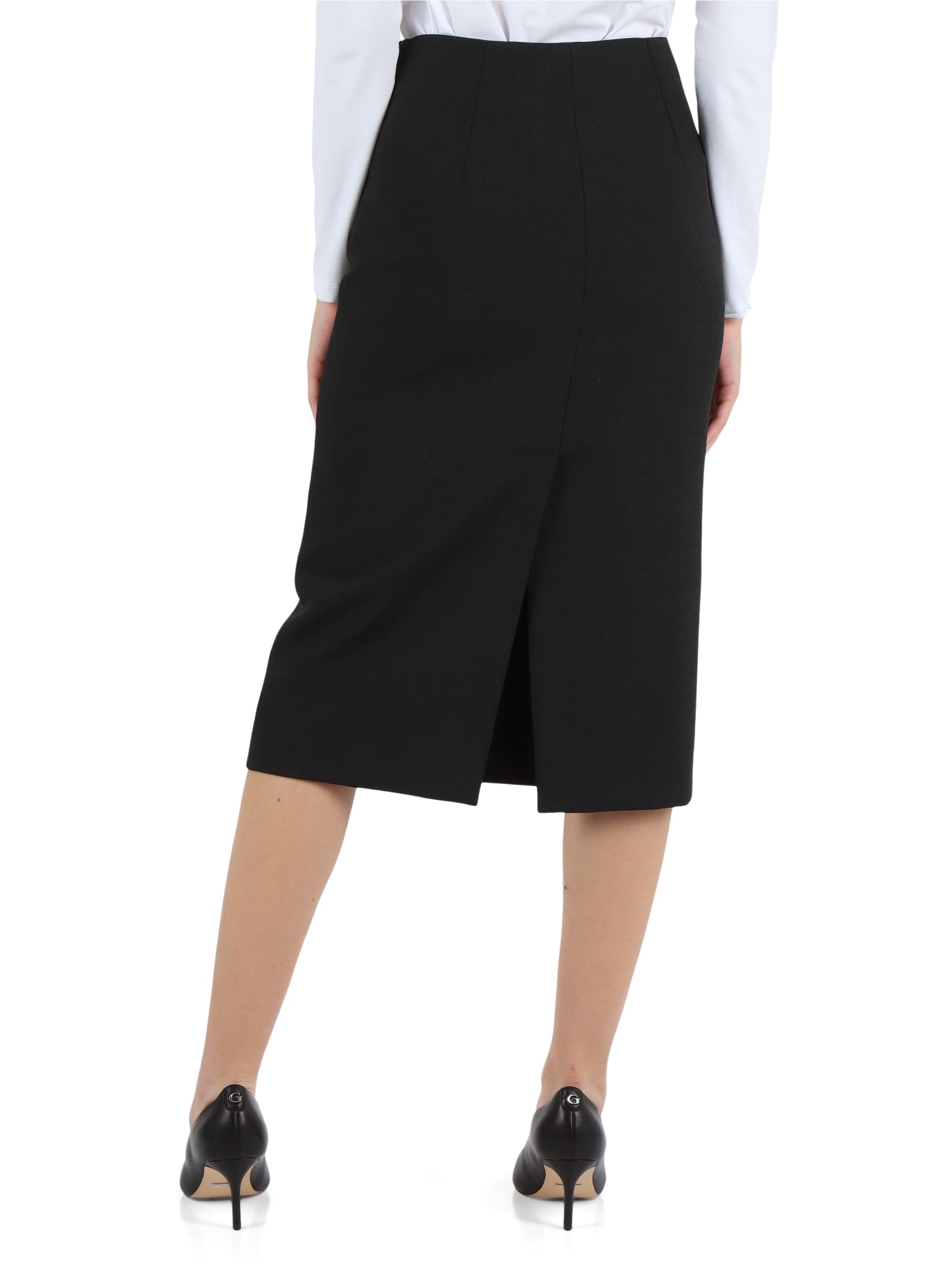Peserico A-line Midi Skirt In Black