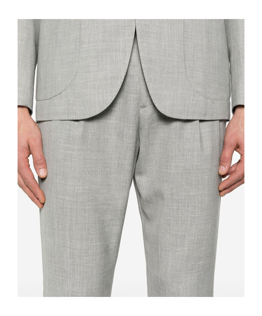 Eleventy Elasticated Waist Two-piece Suit In Gray