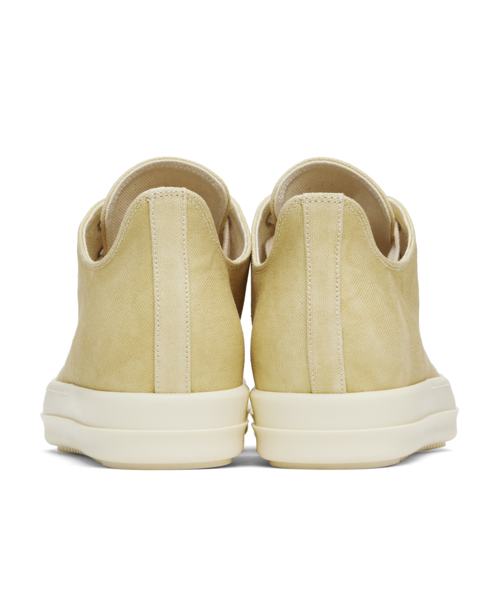 Shop Rick Owens Drkshdw Round Toe Low Top Casual Shoes In Nude