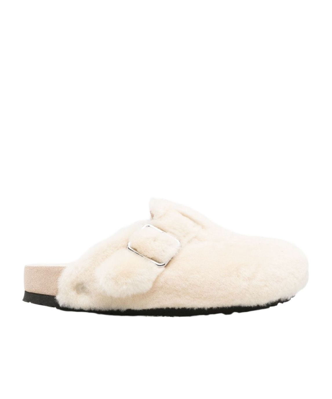Birkenstock Boston Shearling Clogs Shoes In Neutral