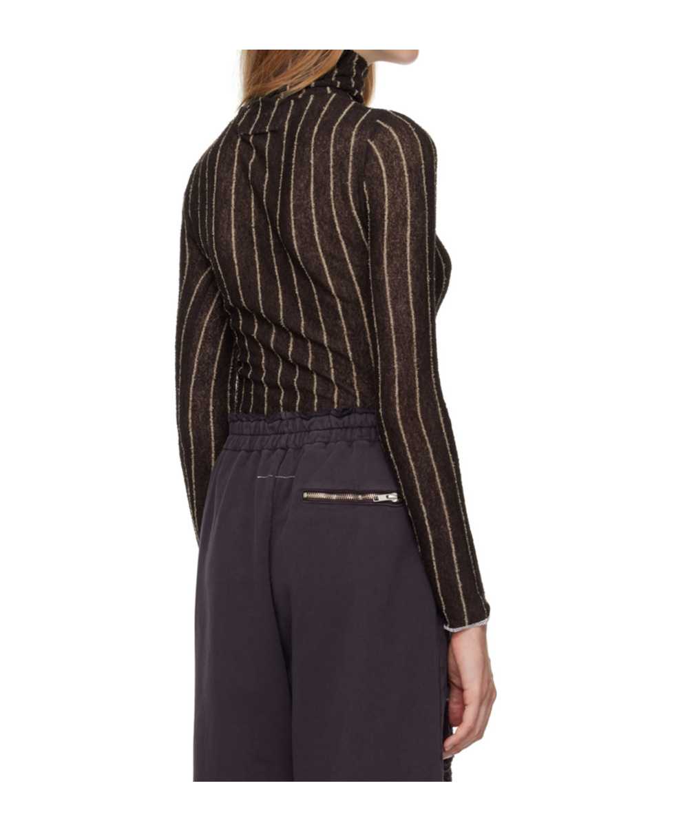 Shop Mm6 Maison Margiela High-neck Sweater In Black