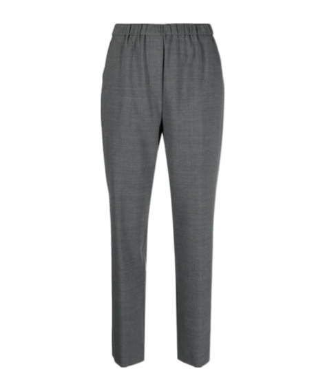 Aspesi Elastic Waist Casual Pants In Gray