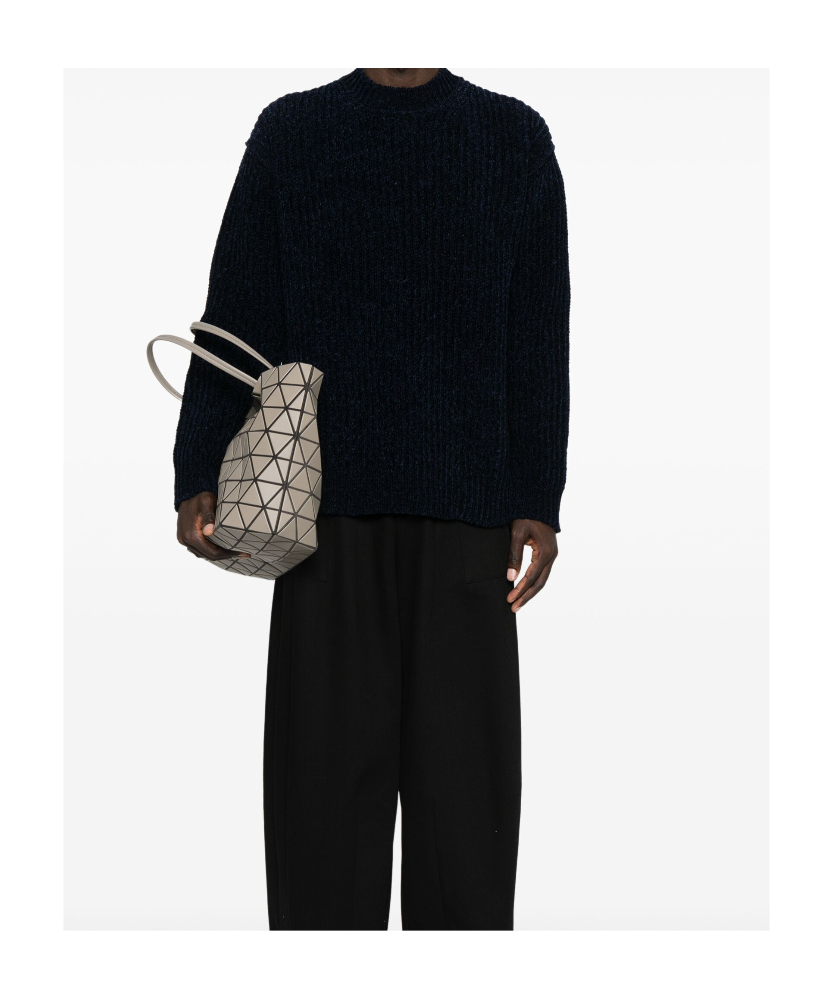 Junya Watanabe Wool Blend Jumper In Black