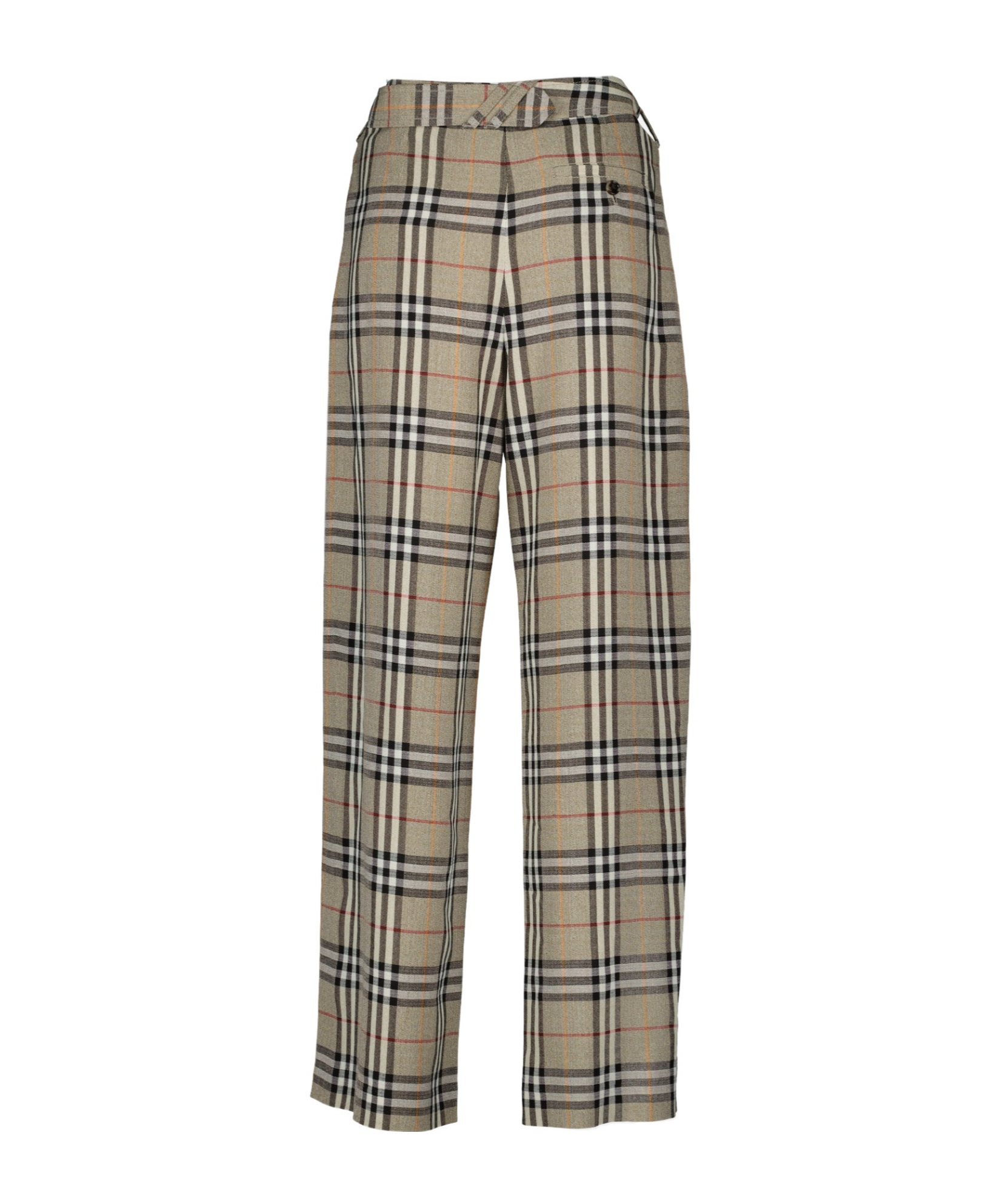 Burberry Check Archive Pants In Gray