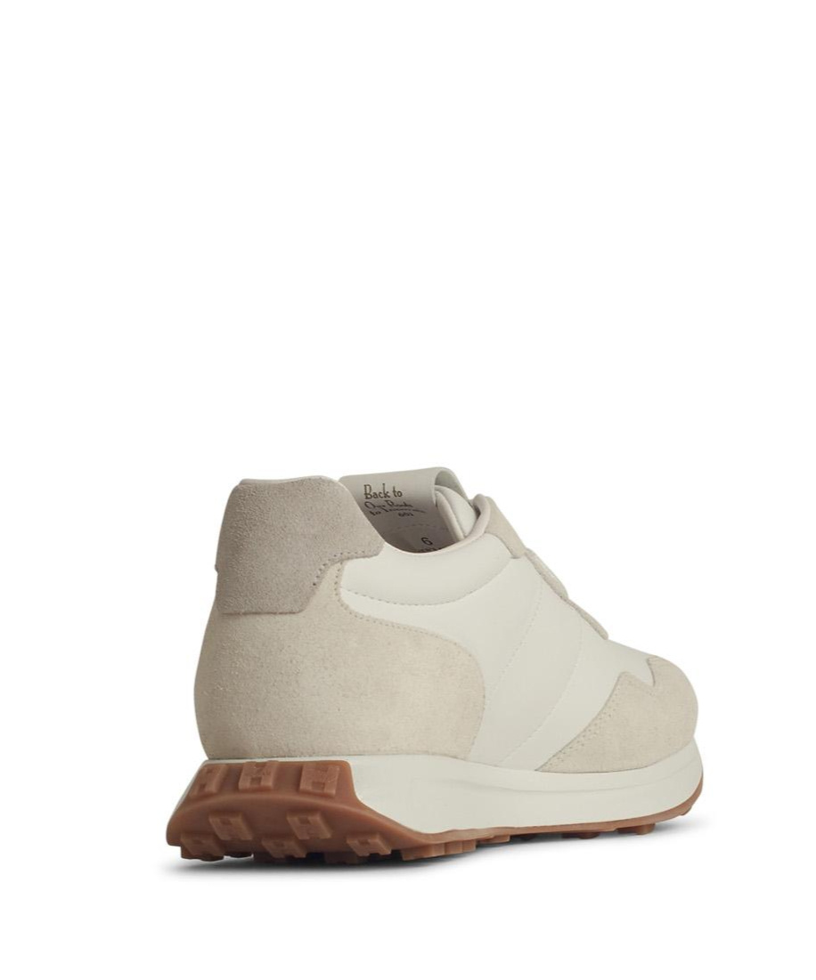 Hogan 'h602' Leather Sneakers Featuring Suede Panels In Nude
