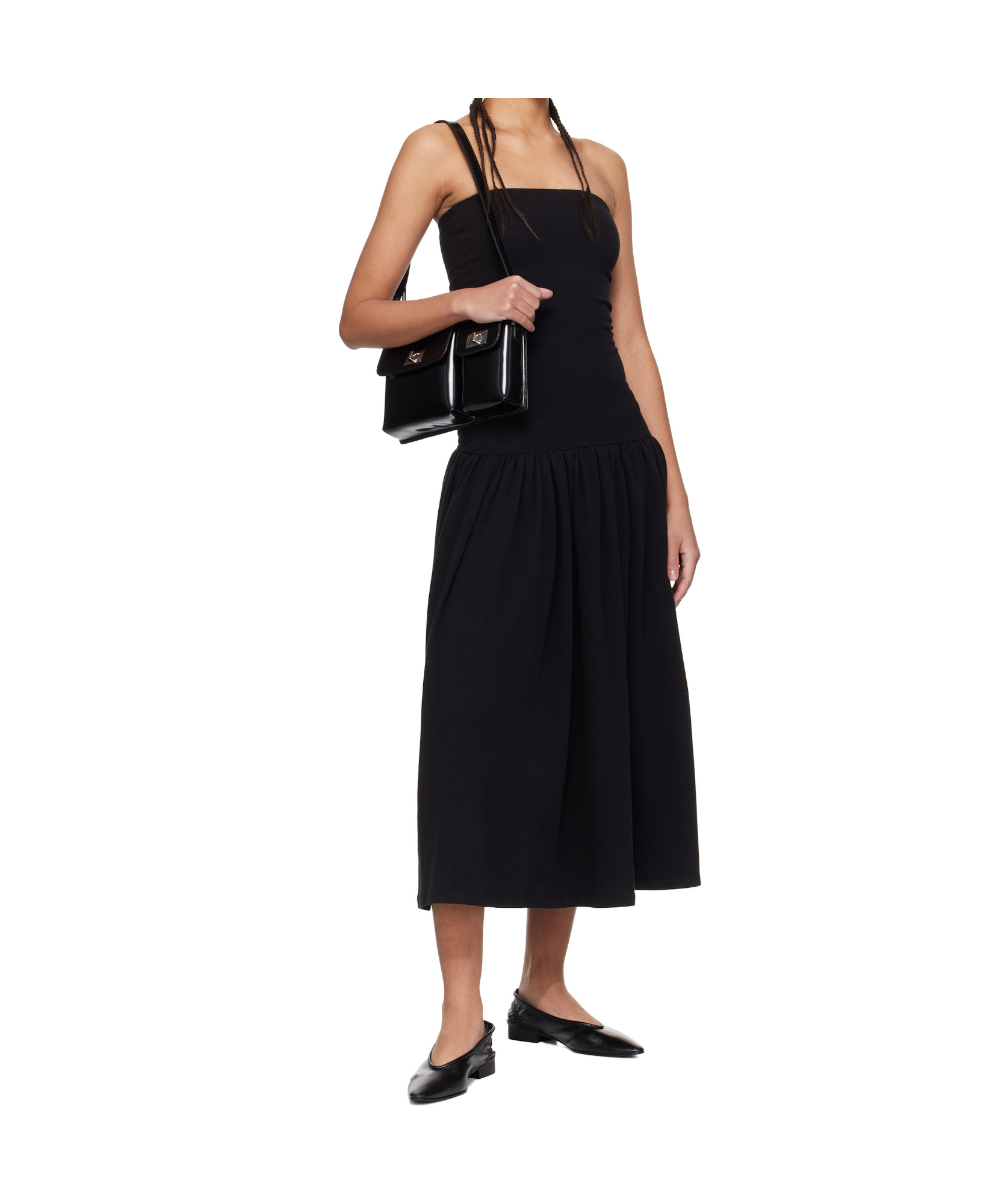 By Far Pointed Ballet Shoes In Black