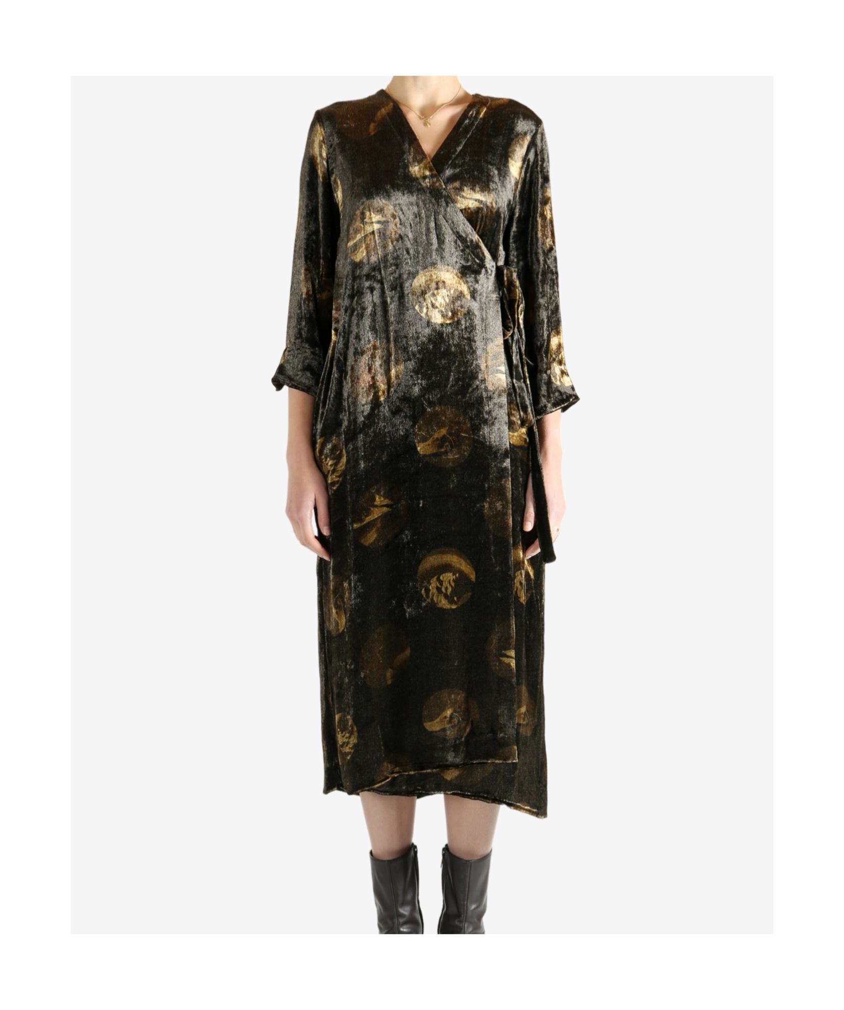 Uma Wang Patterned Dress In Black